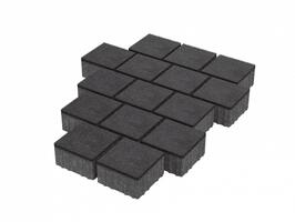  Тротуарная плитка Stellard Квадрат 150x150x80 мм Черный: внешний вид